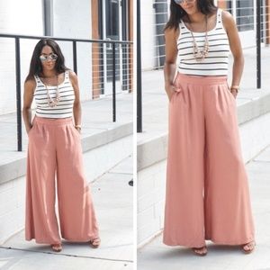 Soft wide leg pants